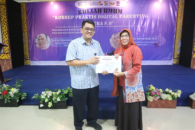 Prodi Psikologi UBD Palembang Gelar Visiting Professor dengan Tema Konsep Praktis Digital Parenting Era 5.0