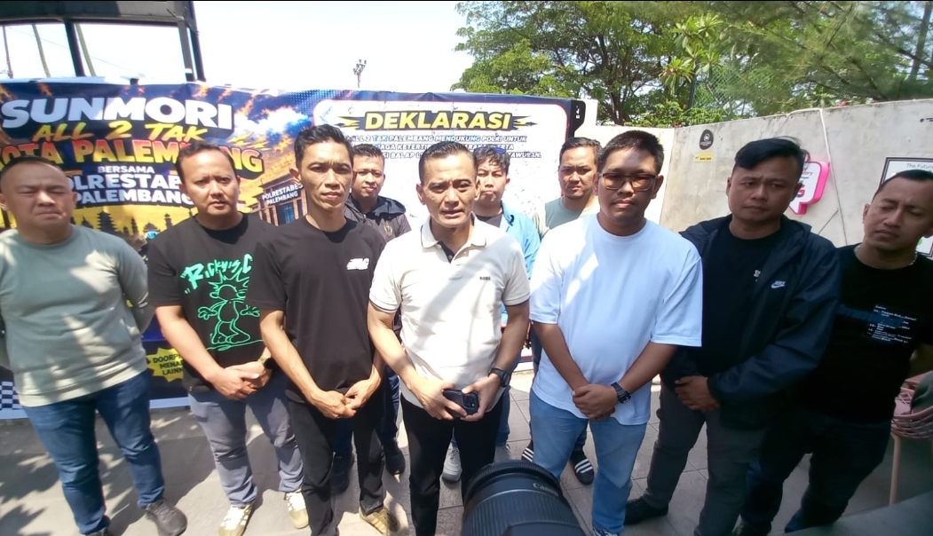 Rangkul Bikers 2 Tak, Polrestabes Palembang Ajak Lawan Balap Liar, Geng Motor dan Tawuran