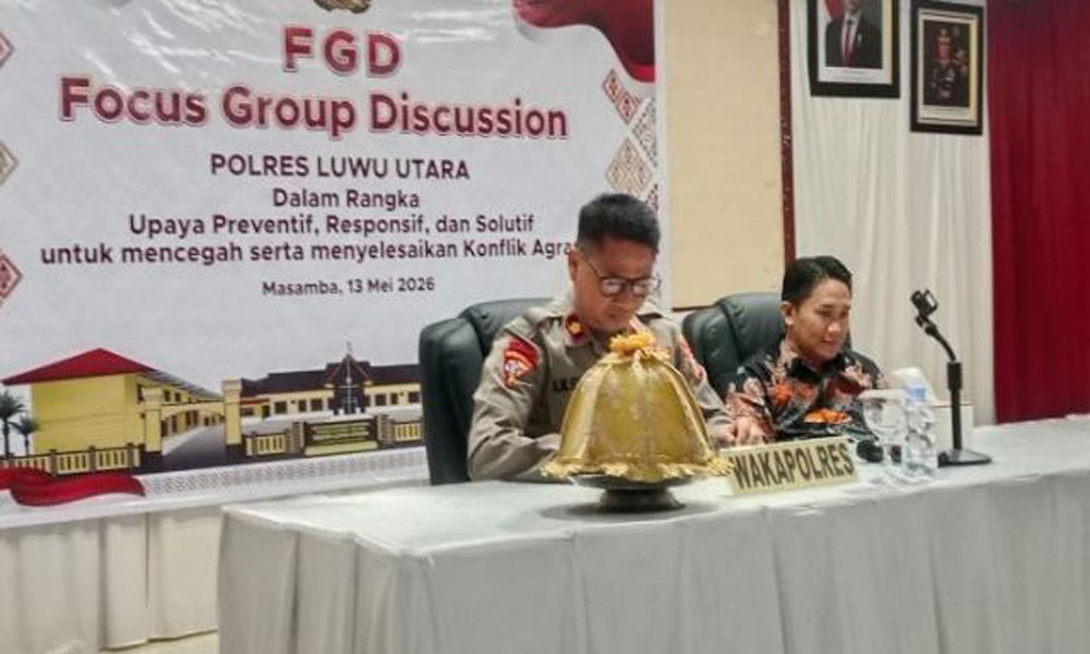 Ketua DPRD Luwu Utara Hadiri FGD di Polres