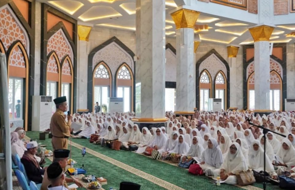 Ribuan Jamaah Hadiri Pengajian Rutin Majelis Taklim di Masjid Agung An-Nur Pemkab Ogan Ilir