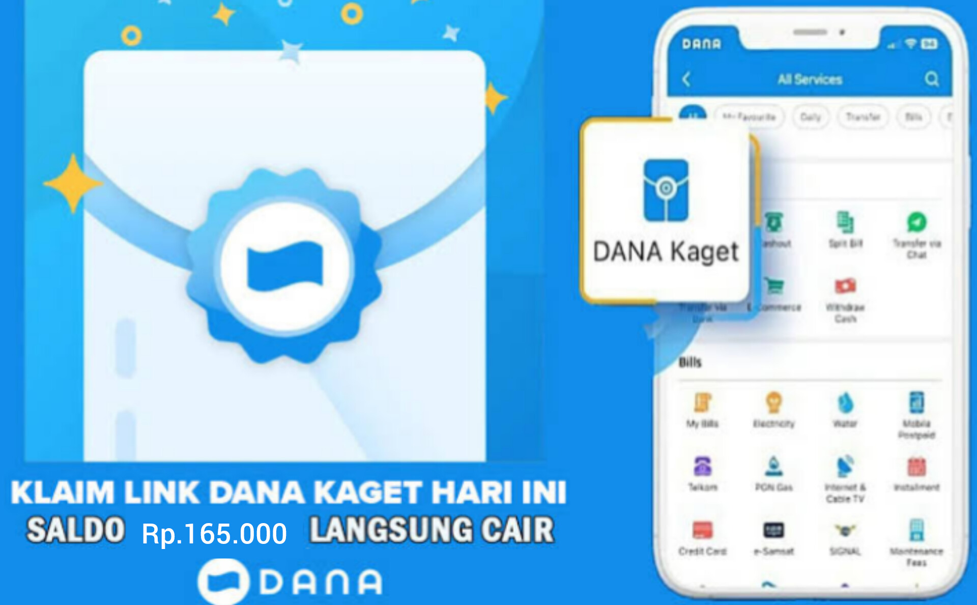 Kesempatan Terbatas, Buruan Klaim Link DANA Kaget Hari Ini Ada Saldo Gratis Rp.165.000 