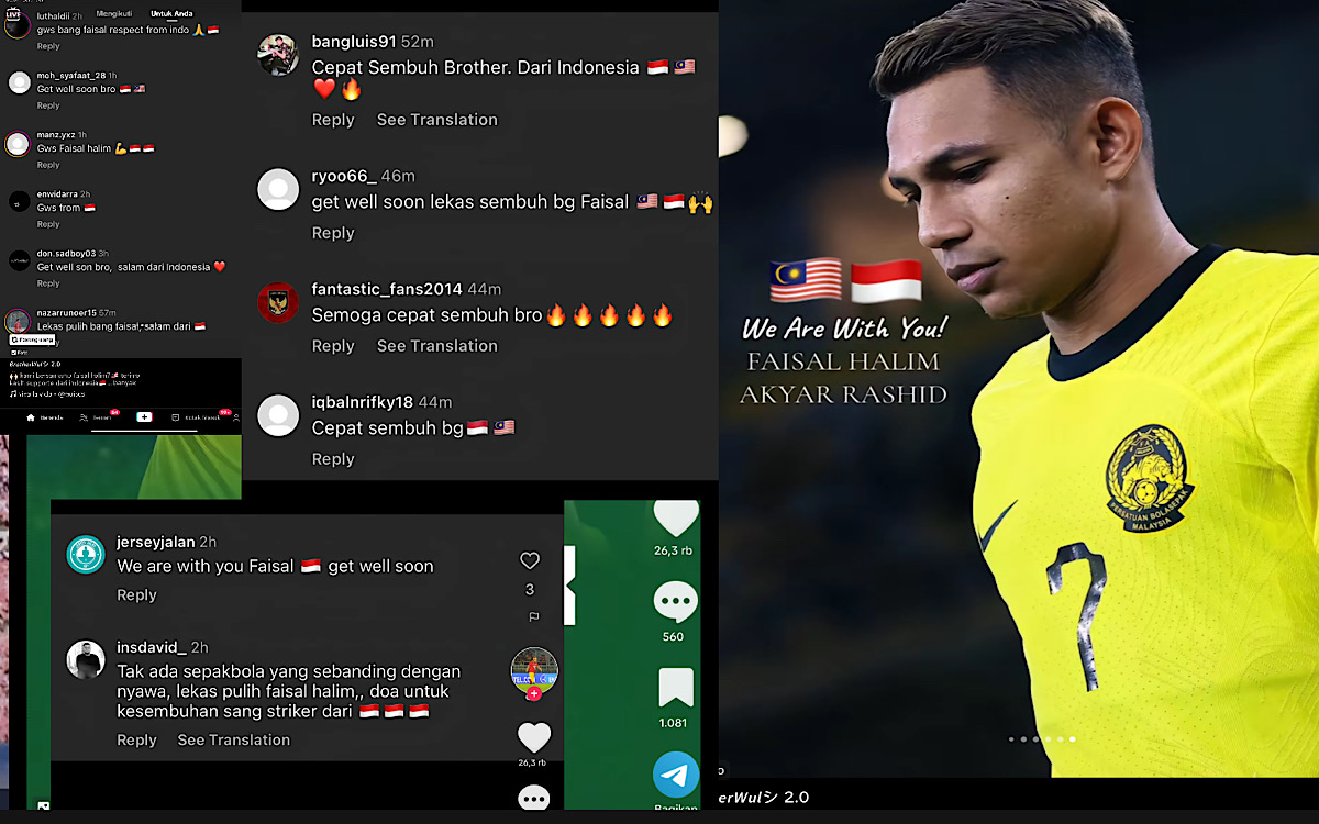 Fans Selangor FC Malaysia Ucapkan Terimakasih Dukungan Netizen Indonesia pada Faisal Halim