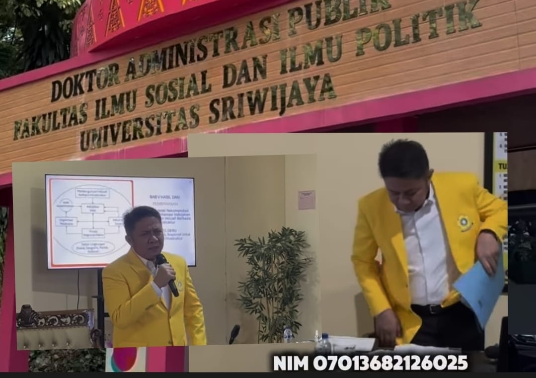 Gubernur Sumsel Herman Deru Raih Gelar Doktor, Ujian Disertasi Diwarnai Isak Haru, Ternyata Begini Alasannya