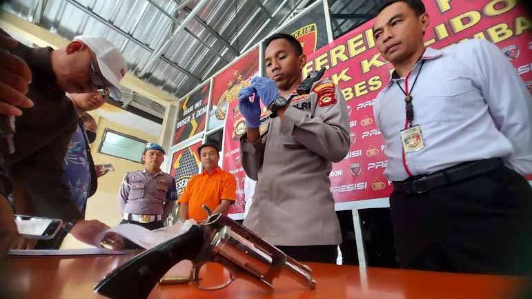 Penjual Senpi Rakitan di Kalidoni Palembang Ditangkap, Beli Rp 1,5 Juta Jual Rp 2,5 Juta 