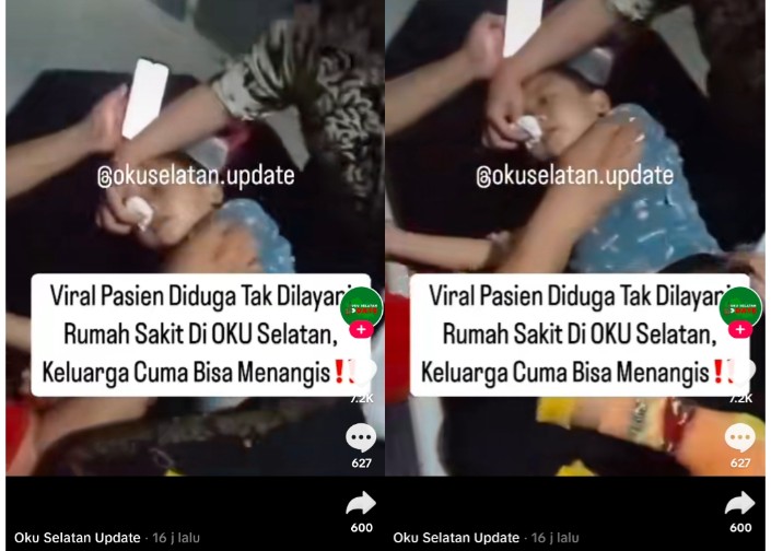 Heboh Video Bocah Kritis di Telantarkan di RSUD OKU Selatan, Pihak Pemkab Langsung Minta Maaf