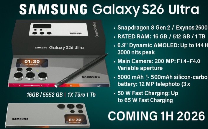 Bocoran Spesifikasi Lengkap Samsung Galaxy S26 Ultra, Pakai Layar 6,9 Inci hingga Snapdragon Terbaru