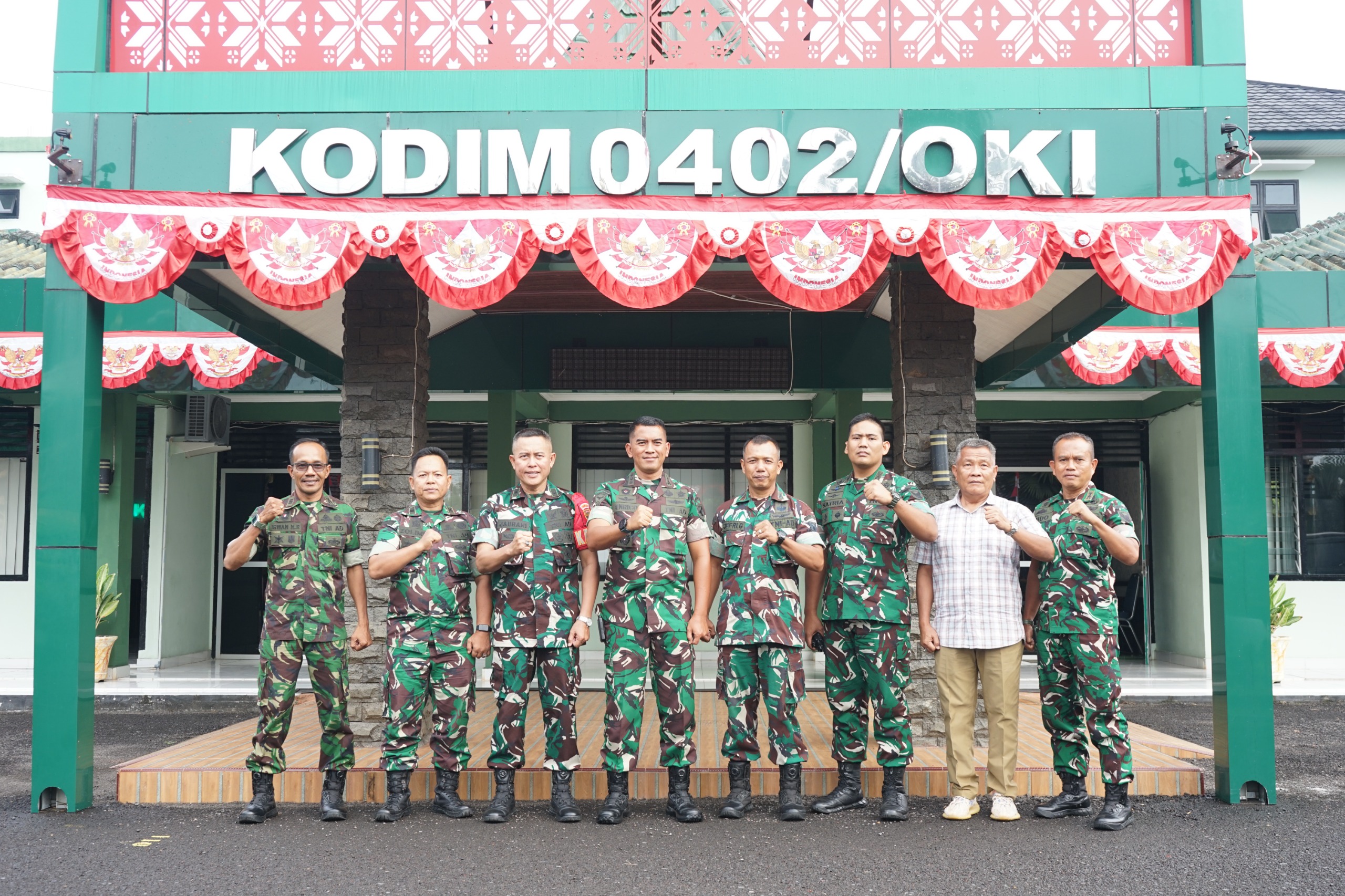 Pindah Markas di Cinta Manis Ogan Ilir, Danbrigif 8 Kunjungi Kodim 0402/OKI