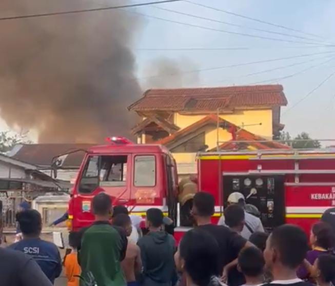 Musibah Kebakaran di Palembang Dua Kali Terjadi Dalam Sehari, Sejumlah Unit Rumah Hangus