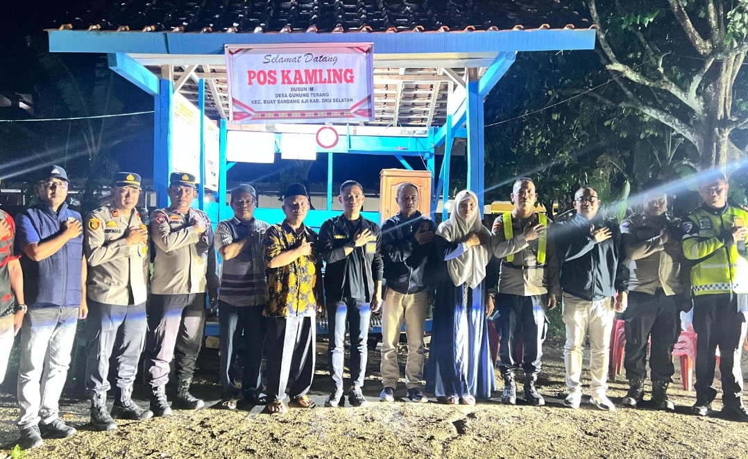 Program SAROMA Hadir di OKU Selatan, Polisi Intensifkan Ronda Malam Bersama Warga