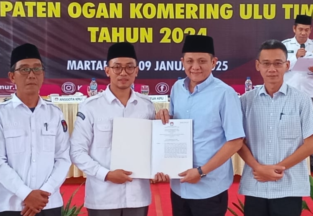 Ajakan Enos-Yudha Usai KPU Tetapkan sebagai Bupati dan Wakil Bupati Terpilih OKU Timur Periode 2025-2030