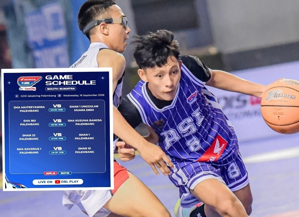 Hari Ini, Delapan Tim Putra Siap Adu Strategi di Big Eight Honda DBL Sumsel 2026