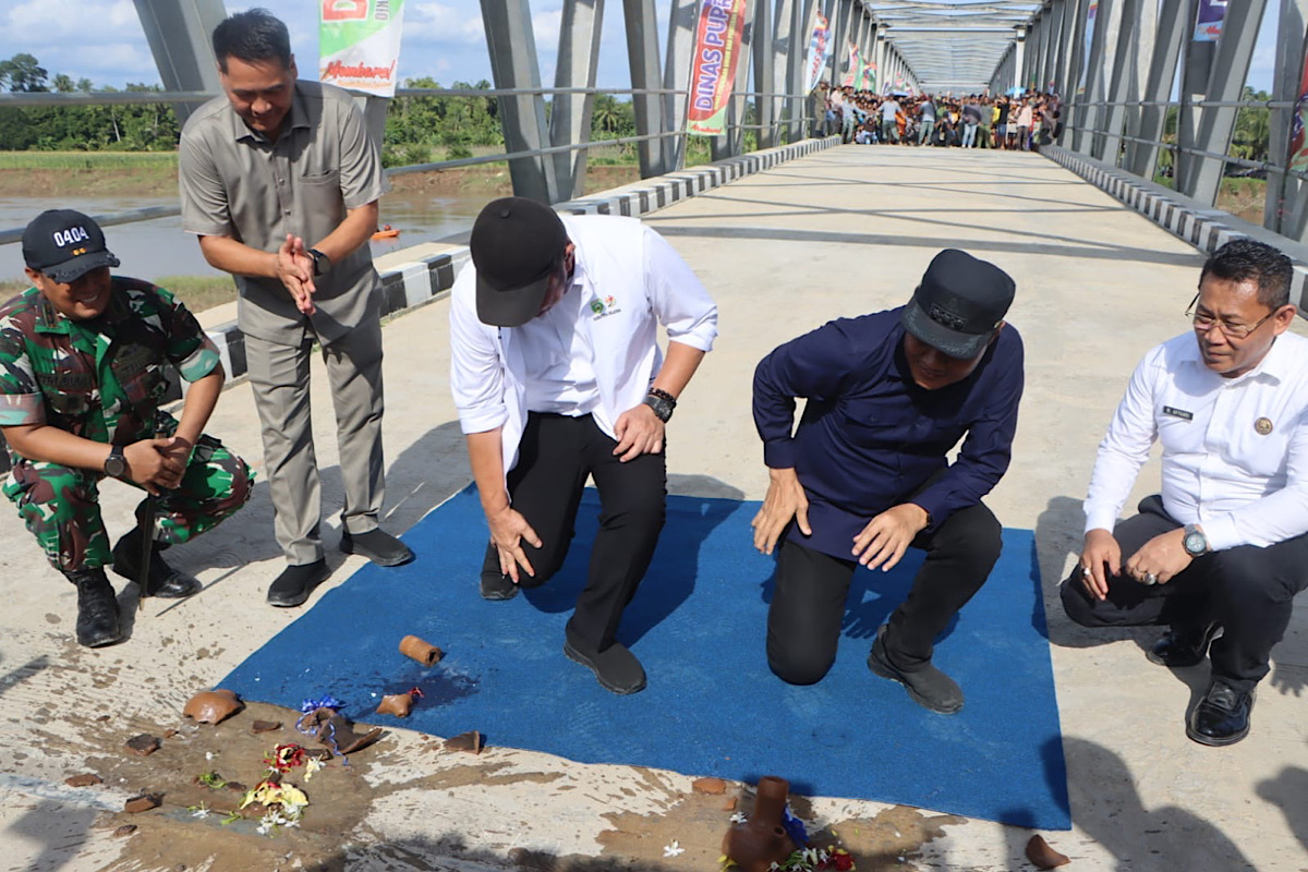 Konektivitas dan Harapan Warga, Jembatan Empat Petulai Dangku Diresmikan