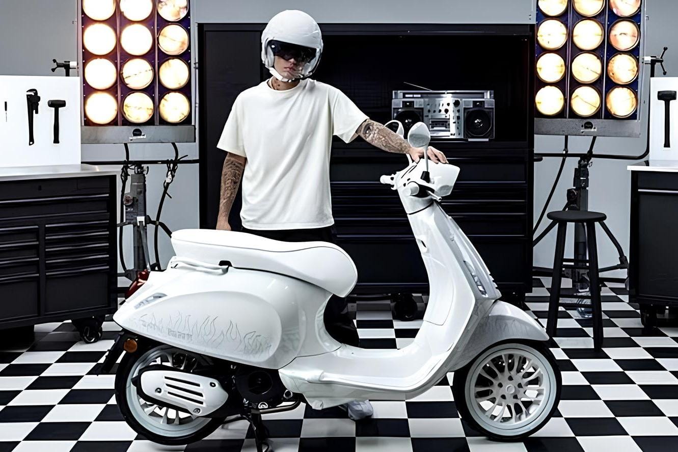 Vespa Sprint 150 Edisi Justin Bieber Hadirkan Perpaduan Eksklusif Antara Gaya, Seni, dan Performa