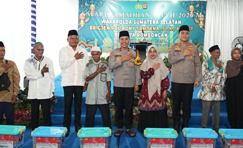 Safari Ramadhan di Prabumulih, Wakapolda Sumsel Brigjen Rony Samtana Salurkan Bantuan dan Perkuat Kamtibmas
