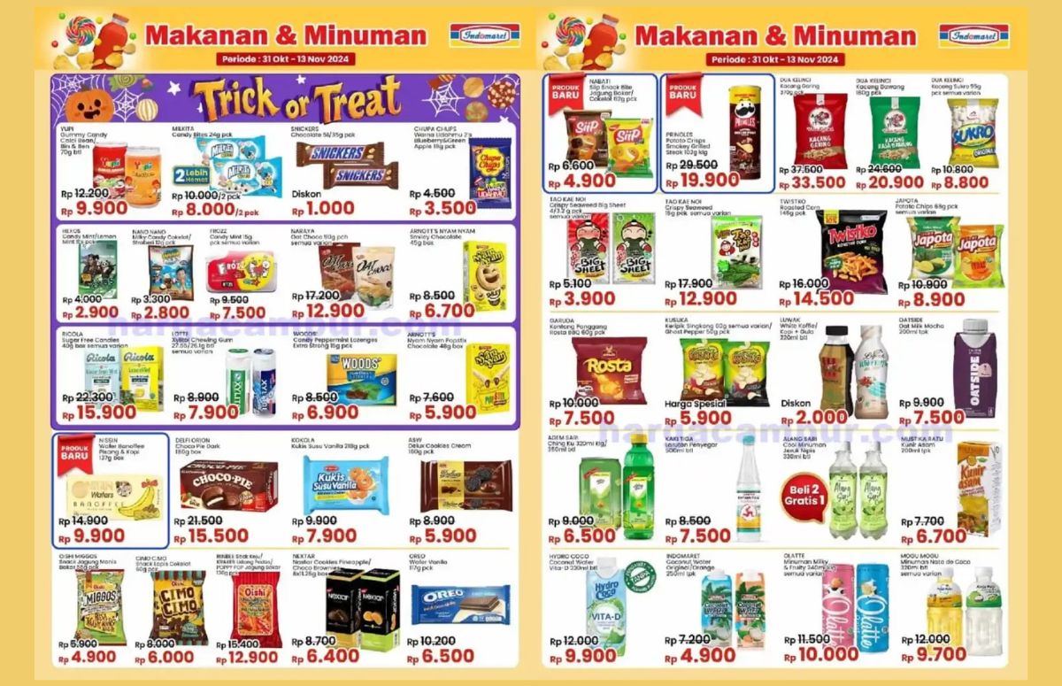 Diskon Gede di Indomaret! Nikmati Promo Makanan dan Minuman dengan Harga Spesial 6 November 2024