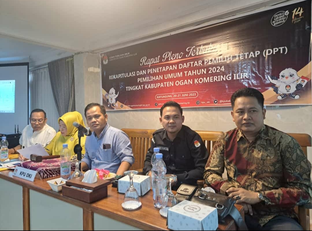 KPU OKI Tetapkan DPT Pemilu 2024, Pemilih Wajib Memiliki KTP Elektronik