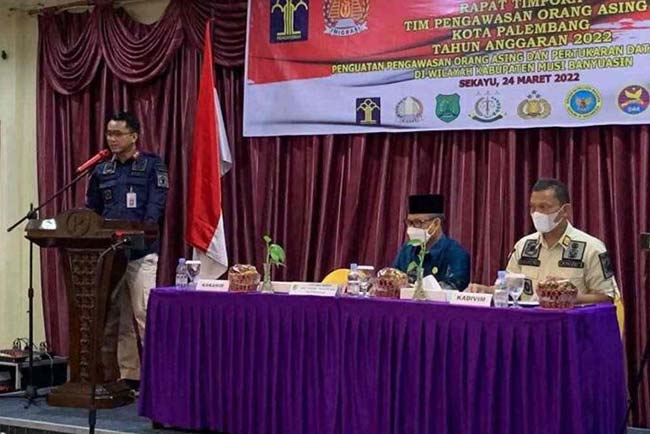 Kemenkumham Sumsel, Imigrasi Palembang dan Tim PORA Kabupaten Musi Banyuasin Perkuat Pengawasan Orang Asing 