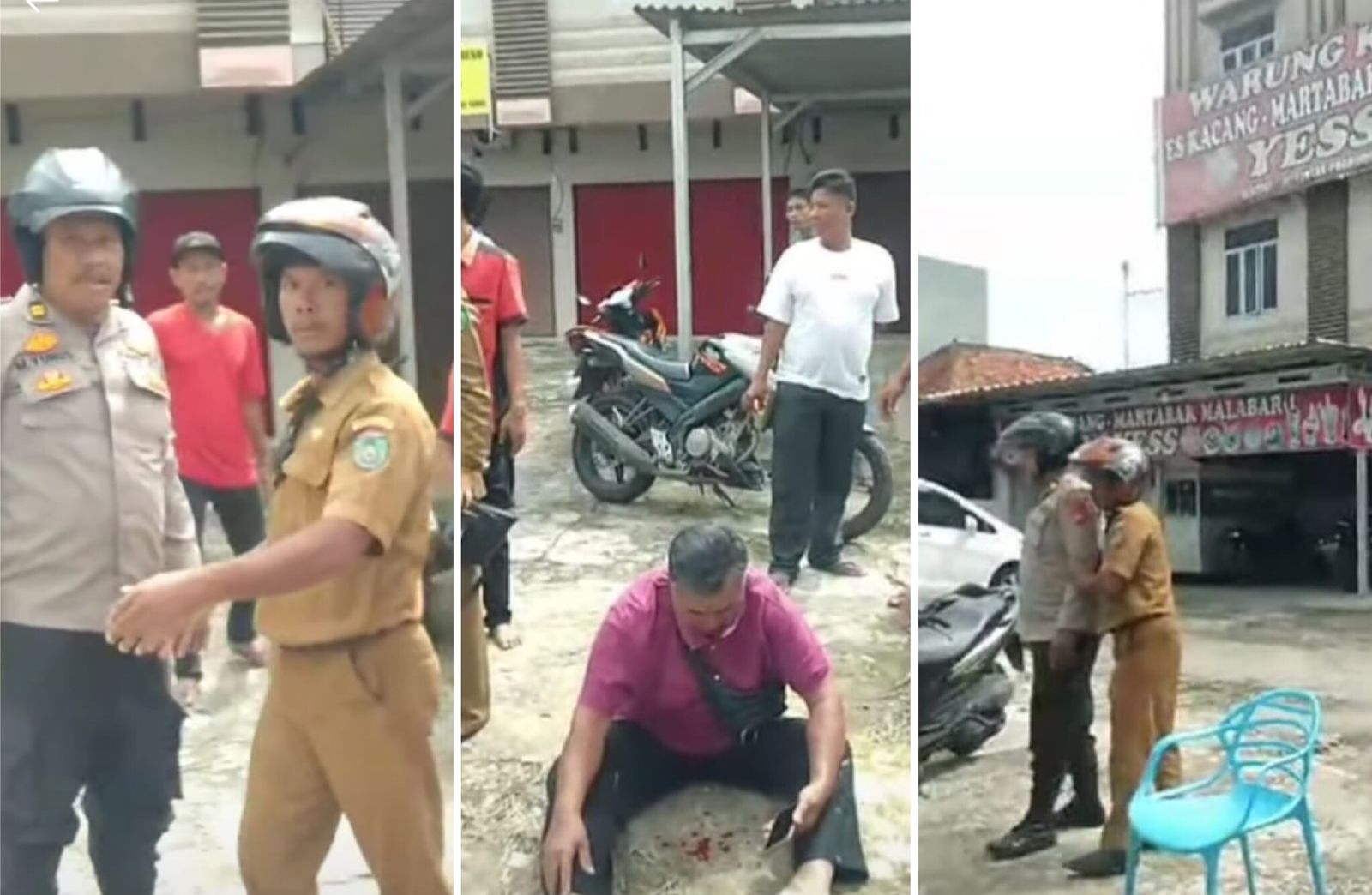 Viral, Oknum Polisi di Prabumulih Diduga Aniaya Pengendara Motor, Warga: Dak Boleh Cak Itu! 