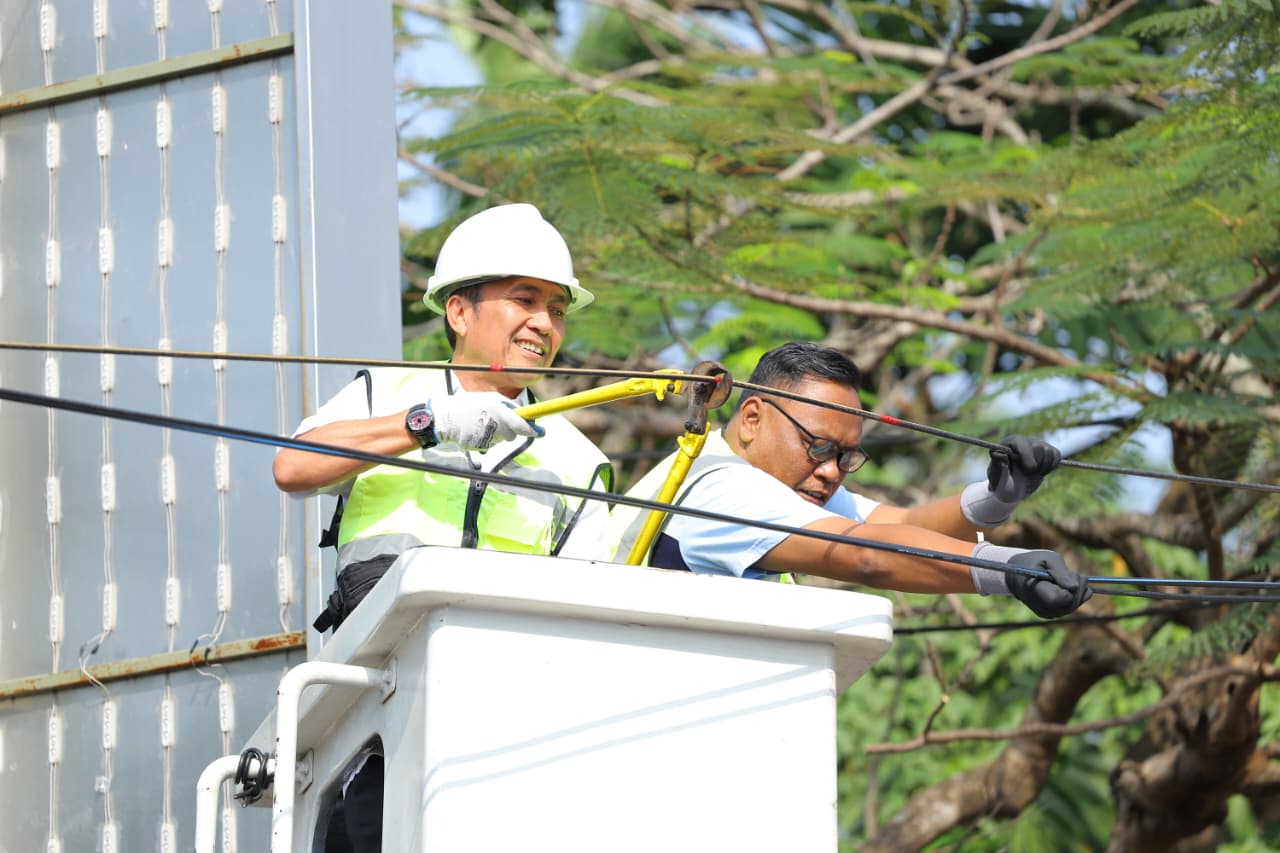 Kick Off Penataan Kabel Internet, Ratu Dewa: Palembang Bebas Kabel Semrawut