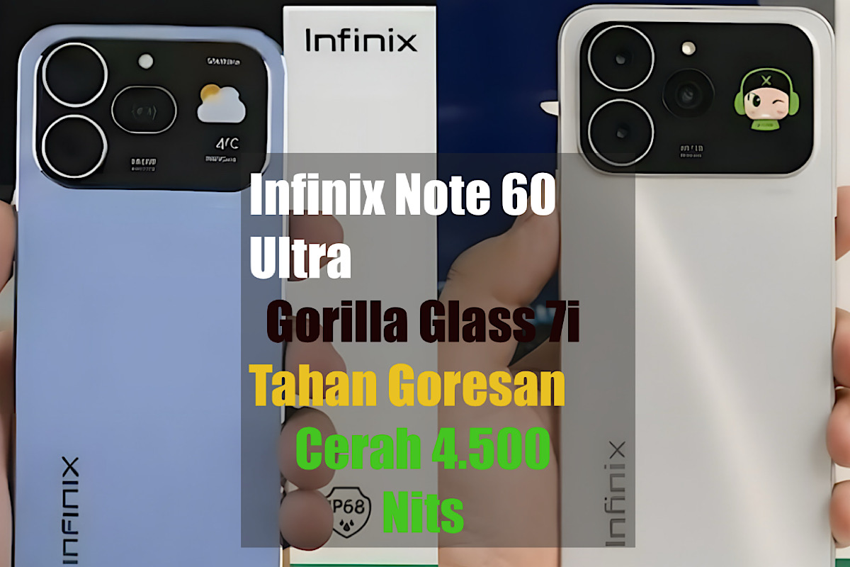 Infinix Note 60 Ultra Punya Layar Terlapis Gorilla Glass 7i, Tahan Atas Goresan Cerah Hingga 4.500 Nits