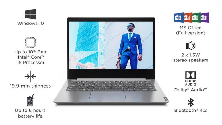 Spesifikasi Lenovo V14 ARE 4EID, Notebook Mumpuni untuk Editing Bertenaga Ryzen 5 4500U