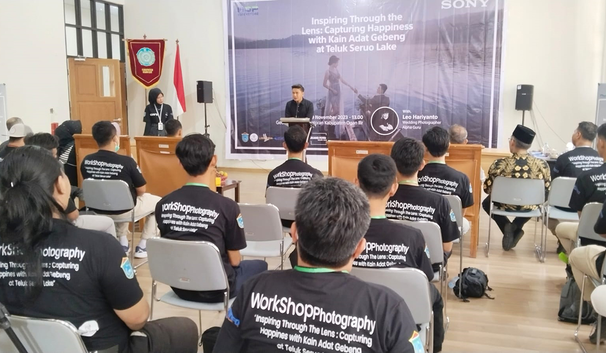 Gandeng SONY, Komunitas Fotografer Ogan Ilir Gelar Workshop Photography Perkenalkan Kain Gebeng dan Teluk Seru