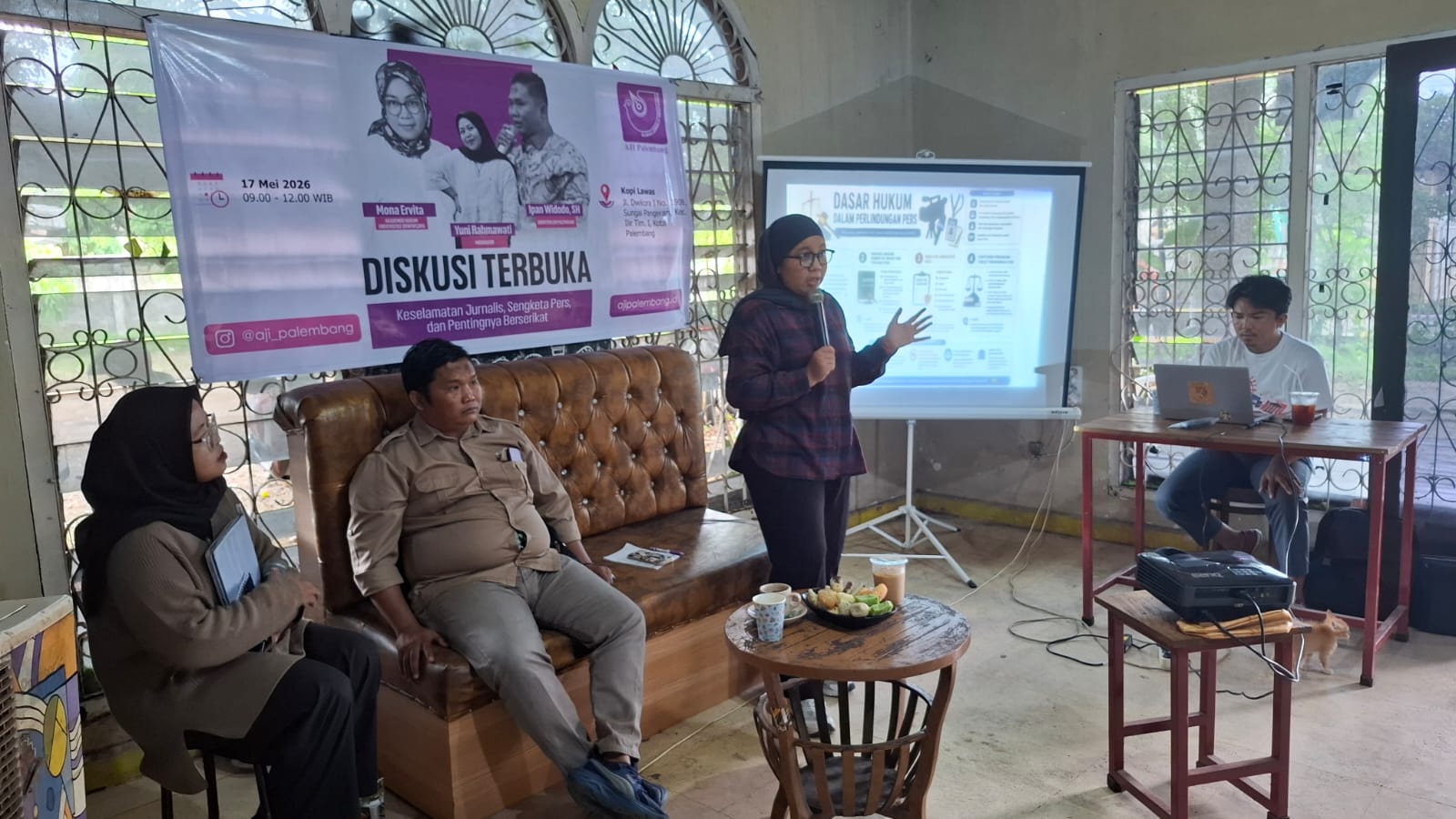 AJI Palembang Diskusikan Mekanisme Sengketa Pers, Singgung Gugatan terhadap 25 Media di Sumsel