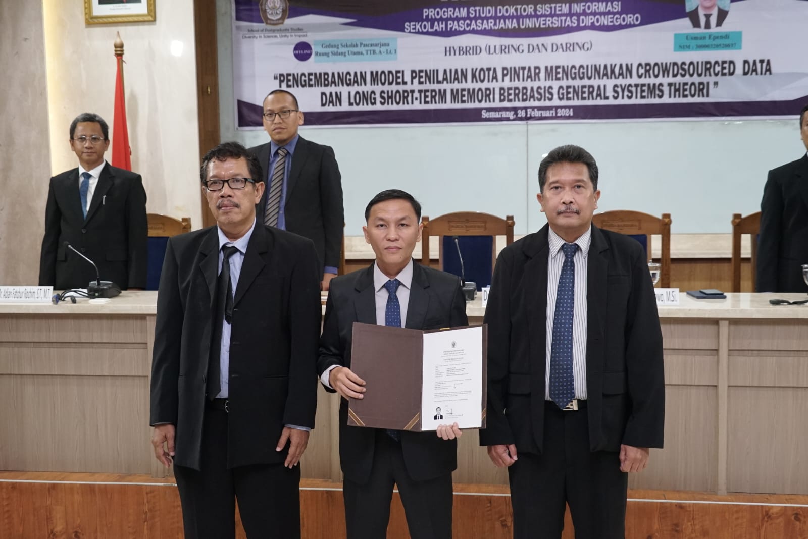 Dosen Universitas Bina Darma Palembang Jadi Lulusan Pertama Doktor Sistem Informasi yang Raih IPK 4.00