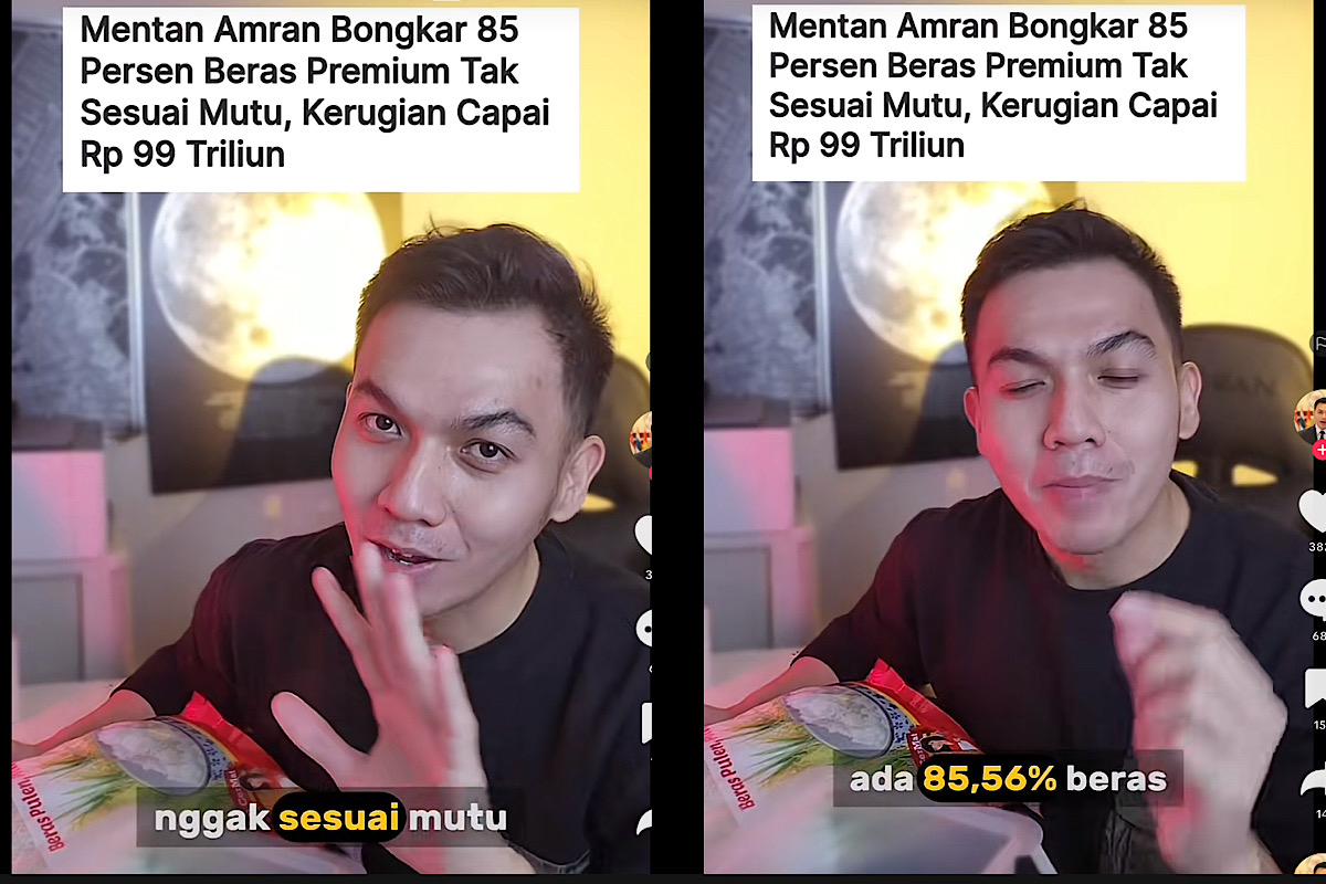 Alhamdulillah Masih Beli Beras Termurah, Ternyata Beras Premium 85 Persen Oplosan