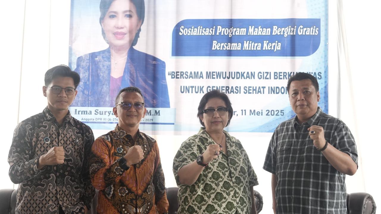 Irma Suryani Anggota Komisi IX DPR RI, Pimpin Sosialisasi Program MBG di Tanjung Raja Ogan Ilir