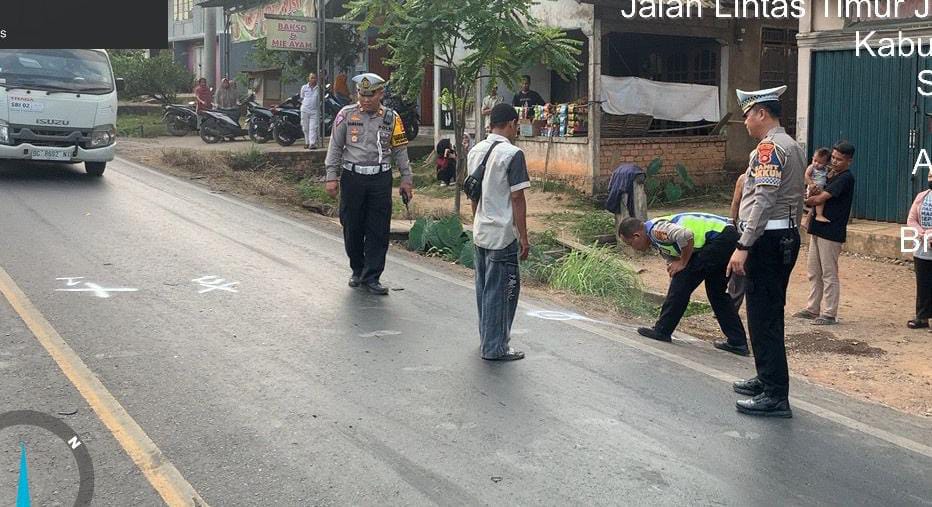 Kecelakaan Beruntun di Jalintim Palembang-Jambi, Pengendara Motor Yamaha Vixion Tewas