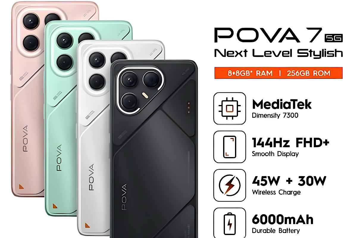 Tecno Pova 7 Tak Kalah Dengan Versi Ultra, Tampang Identik ‘Interstellar Spaceship Design’ 