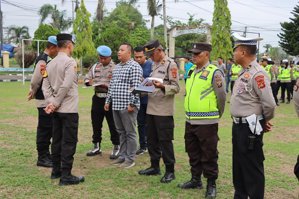 Personel Polres Ogan Ilir Diminta Rutin Monitoring Situasi Pelaksanaan Kampanye Pemilu 2024