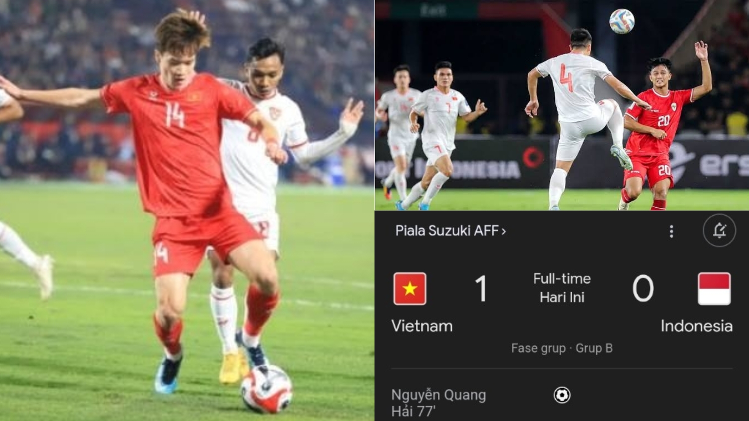 Hasil Akhir Indonesia vs Vietnam, Skuad Garuda Tumbang di Kandang Lawan, Skor Tipis 1-0