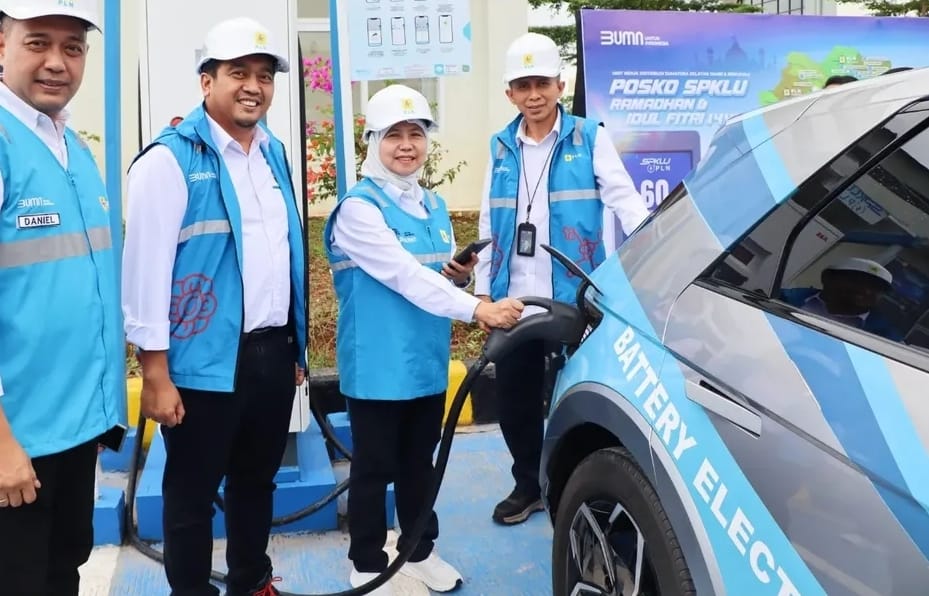 AMAN, Mudik Gunakan Kendaraan Listrik di Jalan Tol Trans Sumatera, Ini Lokasi Titik SPKLU