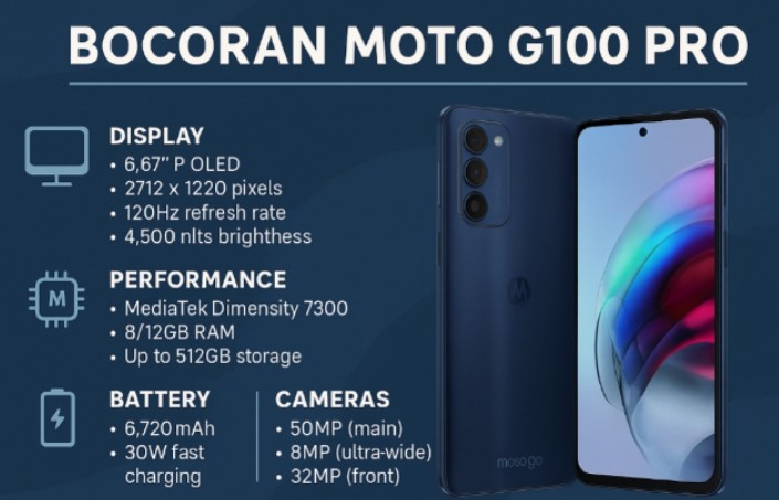 Bocoran Moto G100 Pro, Hadirkan Performa Gahar dan Baterai Jumbo, Ini Review Lengkapnya!