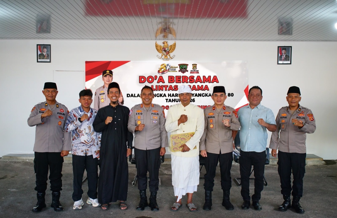 Doa Lintas Agama Jadi Ruang Kebersamaan pada Hari Bhayangkara ke-80 di Polres OKI
