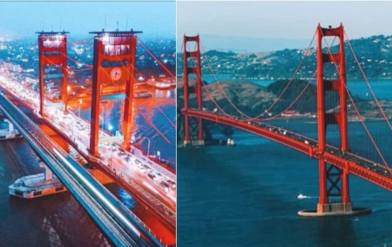 Warga Palembang Patut Bangga, Jembatan Ampera Mirip Golden Gate Bridge di San Francisco, Amerika Serikat, Lho!