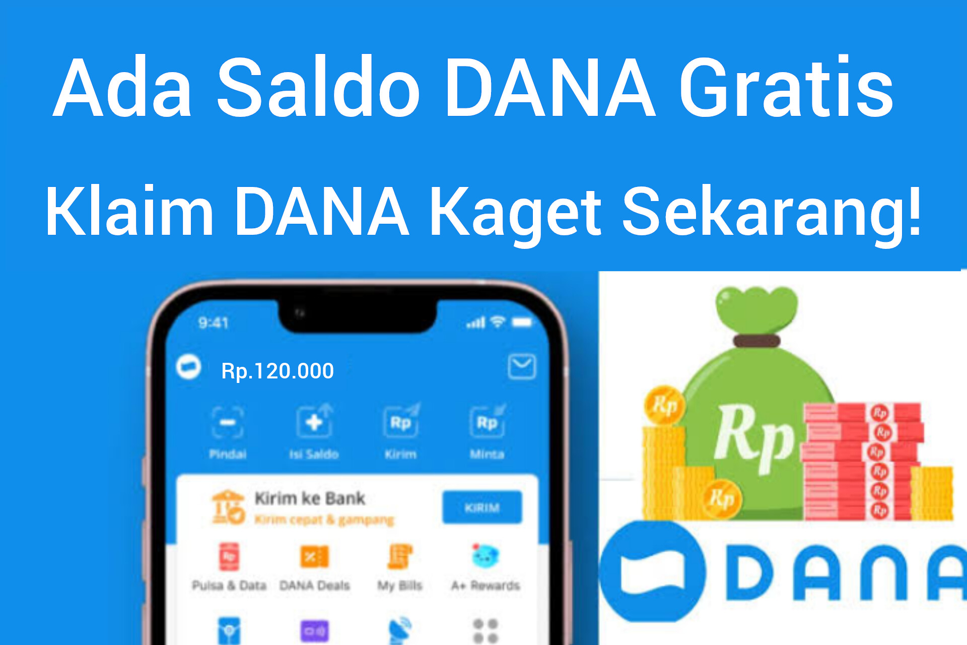 Link DANA Kaget Terbaru Hari Ini Dapatkan Saldo Gratis Hingga Rp.120.000 Langsung Cair 