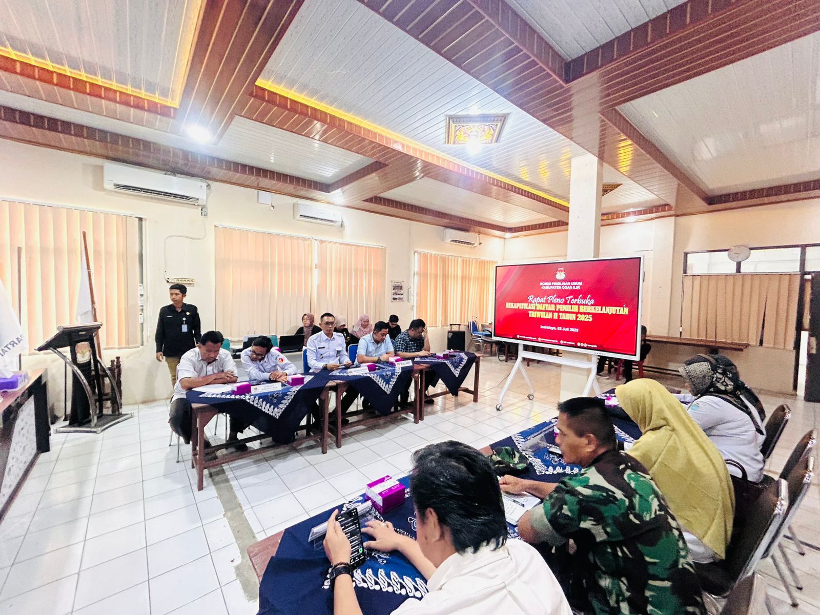 Lapas Tanjung Raja Ogan Ilir Hadiri Rapat Pleno Rekapitulasi Daftar Pemilih Berkelanjutan Triwulan II 2025