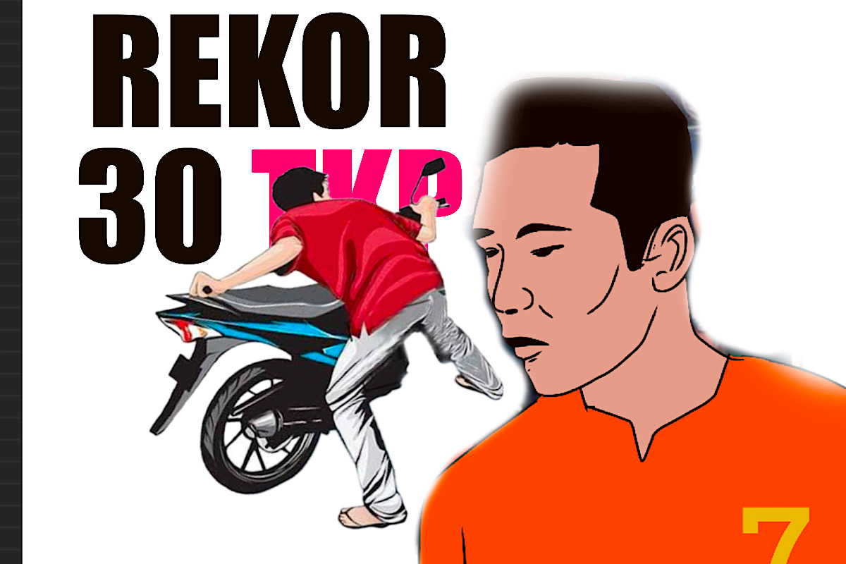 Sikat Motor di Palembang Sait Jual Murah di OKU Timur, Berbekal Pistol Beraksi di 30 TKP