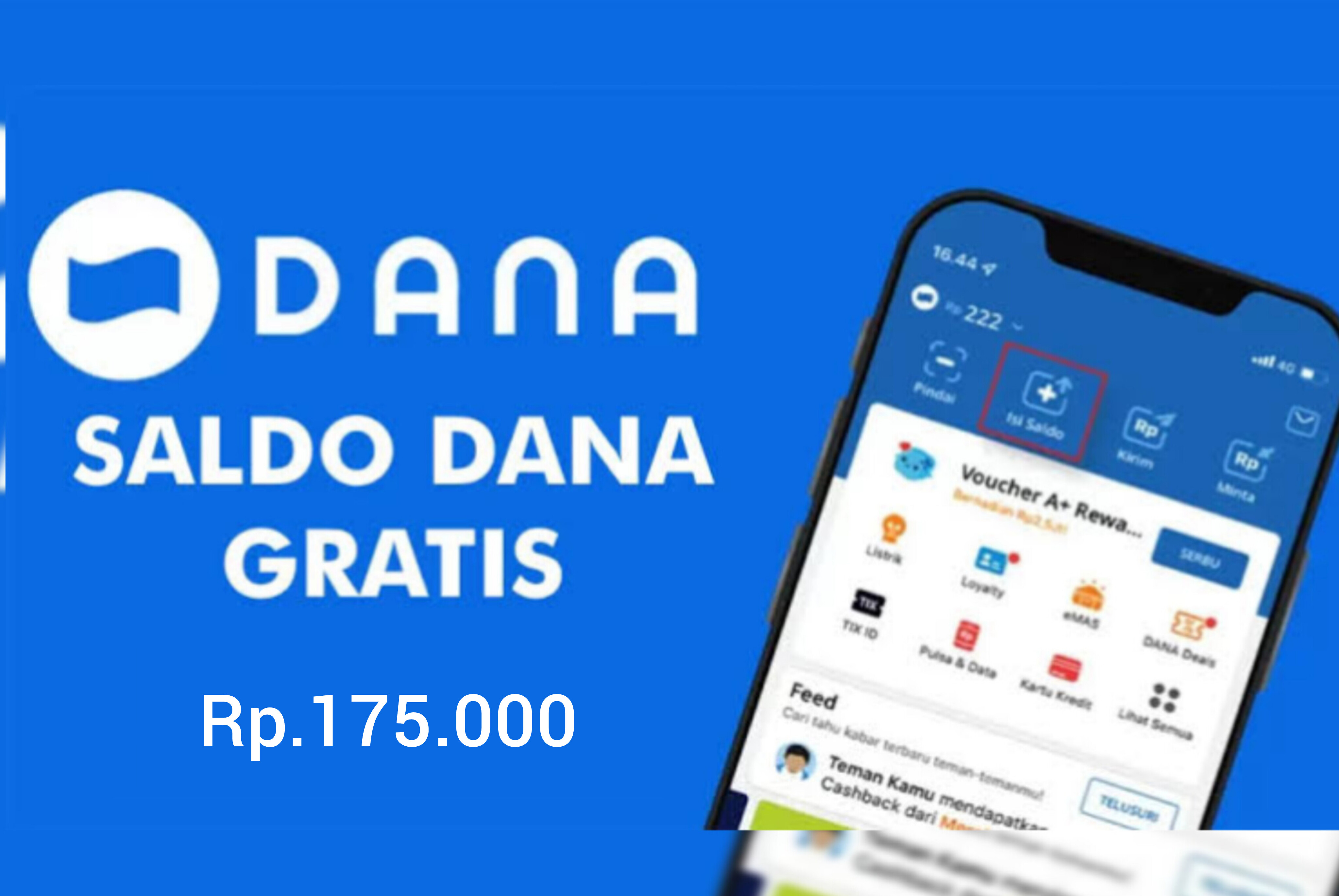 Cara Mudah Raih Saldo DANA Gratis Rp175.000 Cukup Klaim Link DANA Kaget Langsung Cair