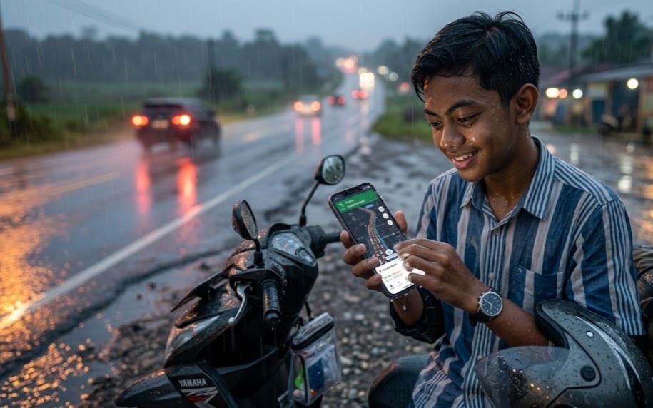 HP 1 Jutaan Tahan Percikan Air IP53 2026: Pilihan Aman Saat Mudik Motor dan Hujan Datang Mendadak