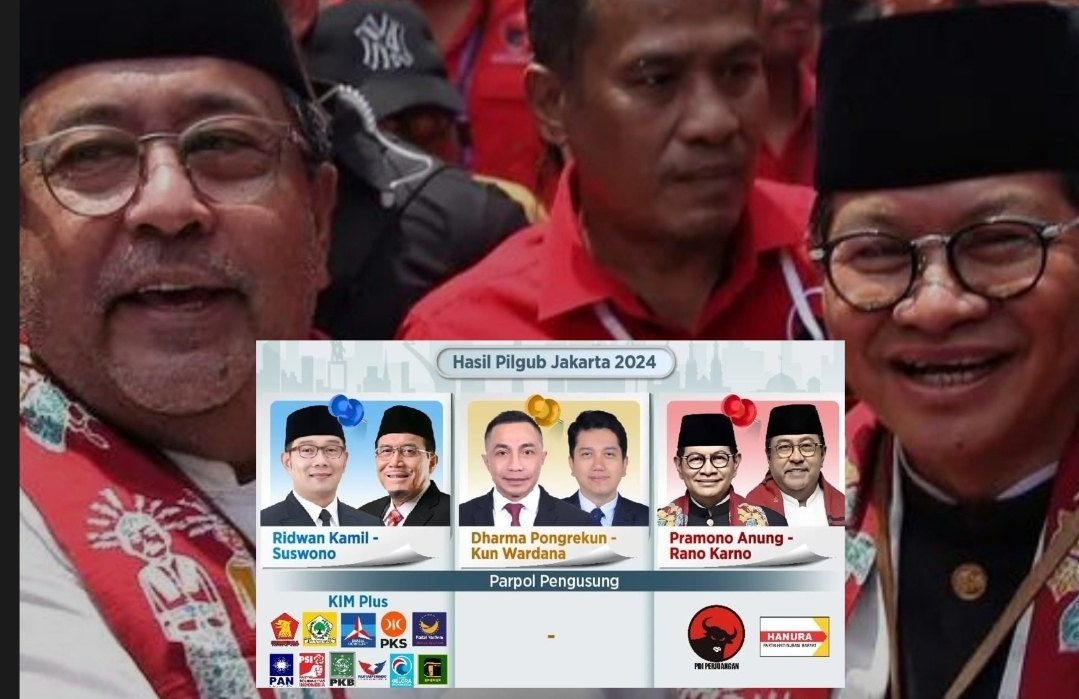 Alhamdulillah, KPU DKI Jakarta: Pramono-Rano Unggul di Pilgub Jakarta 2024 Kalahkan Paslon Rido