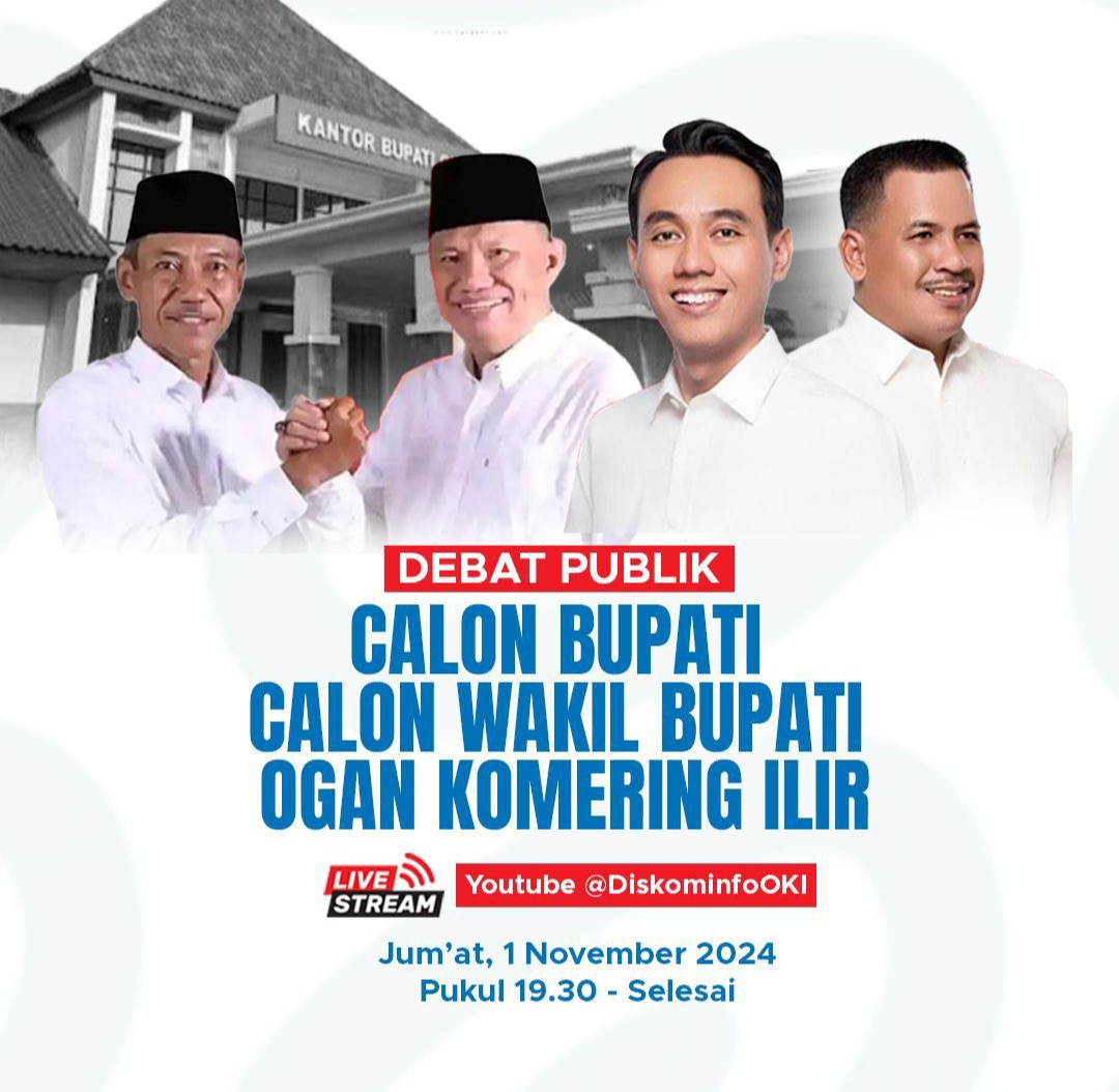 Seru! Debat Publik Paslon OKI Digelar Malam Ini di Palembang, Siapakah yang Unggul?