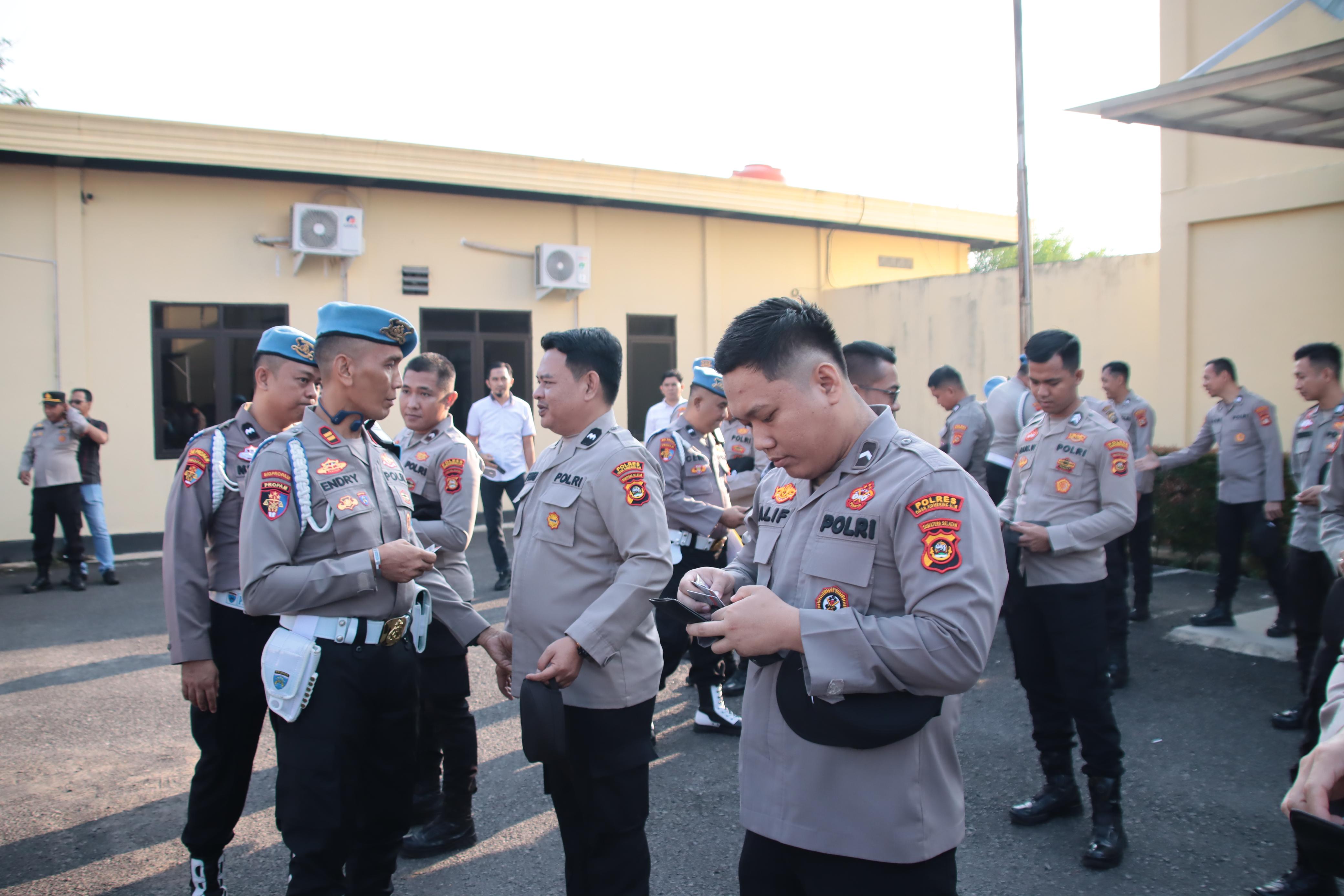 Wujudkan Profesional Anggota Polri Bid Propam Polda Sumsel Gelar Gaktibplin di Polres OKI