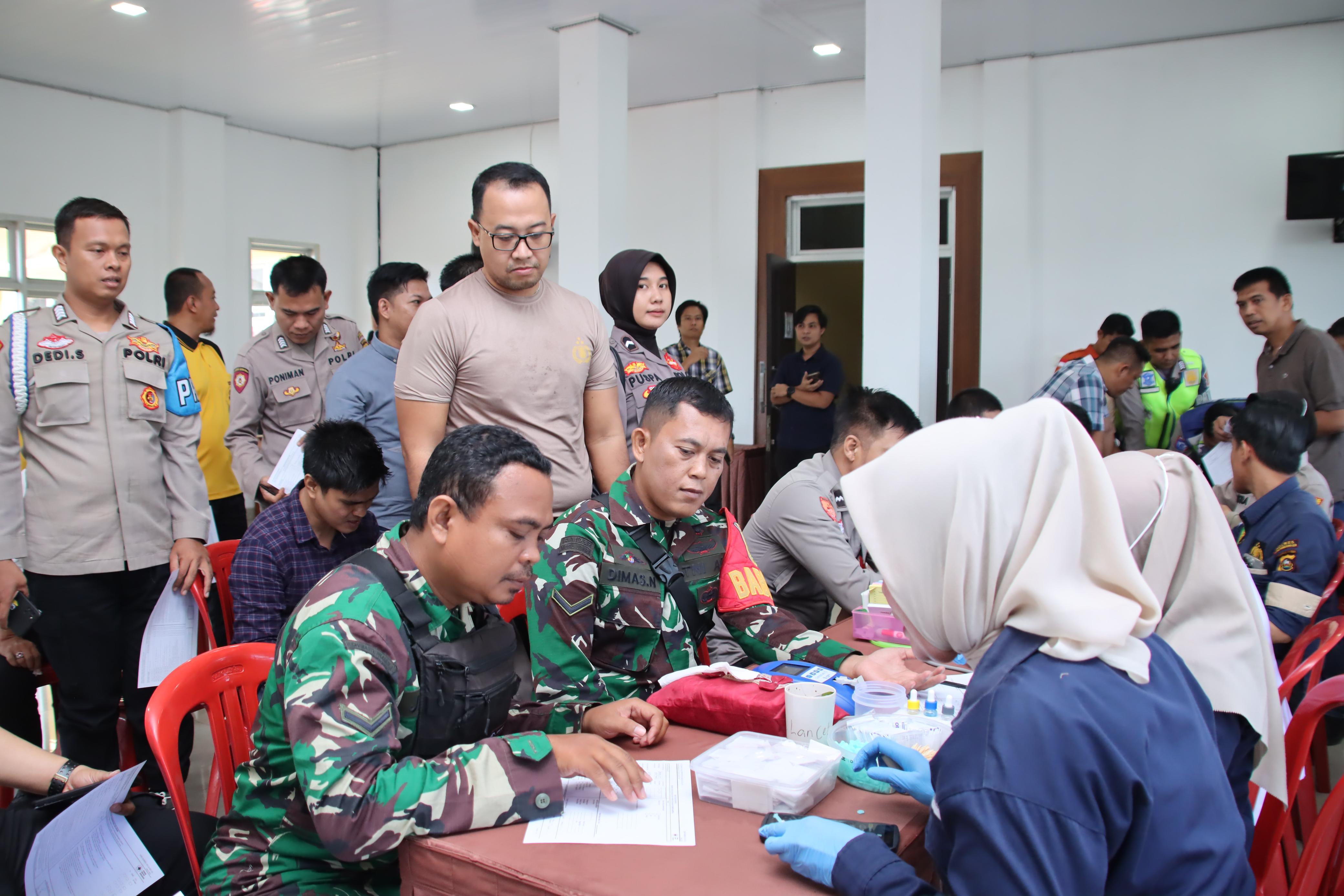 HUT Humas Polri ke-73, Polres OKI Gelar Donor Darah Bersama PMI Sumsel