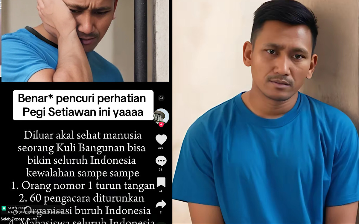 Ketulusan Pegi Seorang Kuli Bangunan Sedot Perhatian Seluruh Indonesia, Sebab Netizen Yakin Tak Bersalah