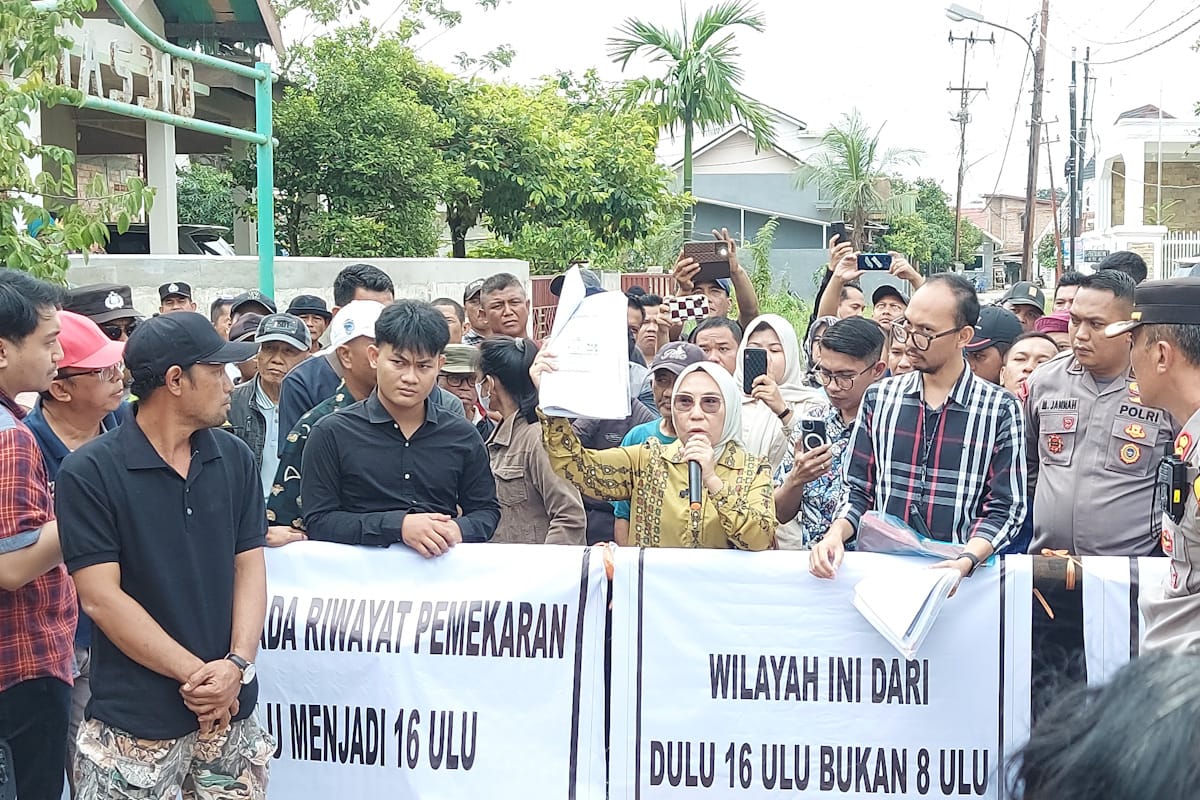 Ditolak Warga Jalan Pertahanan Palembang, Petugas Ukur ATR/BPN 'Balik Kanan', Gagal Ukur Ulang Tanah