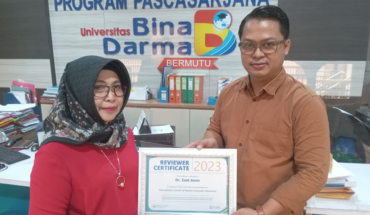 Dosen UBD Palembang Direkognisi Jadi Reviewer Q1 International Journal Of Human